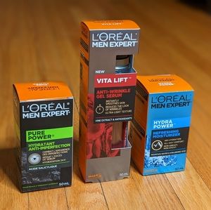 L'Oreal Men's Skincare Anti Wrinkle Serum Treatment Moisturizer Hydrating pack